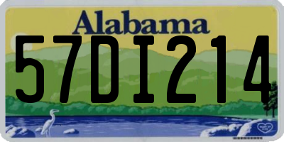 AL license plate 57DI214