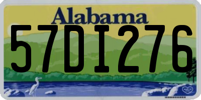 AL license plate 57DI276