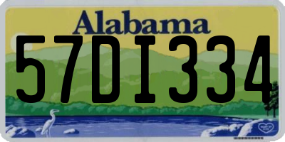 AL license plate 57DI334