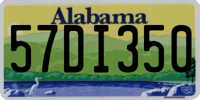 AL license plate 57DI350