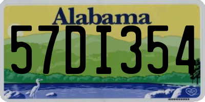 AL license plate 57DI354