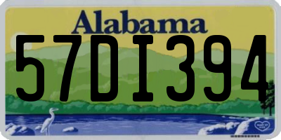 AL license plate 57DI394