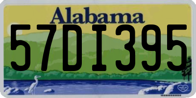 AL license plate 57DI395