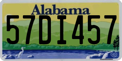AL license plate 57DI457
