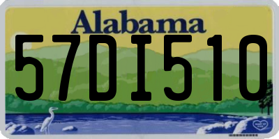 AL license plate 57DI510