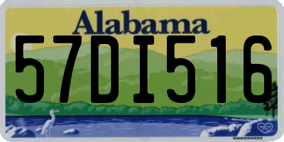AL license plate 57DI516