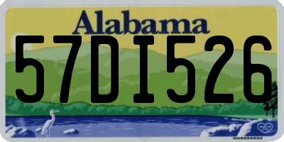 AL license plate 57DI526