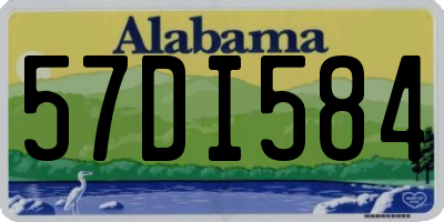 AL license plate 57DI584