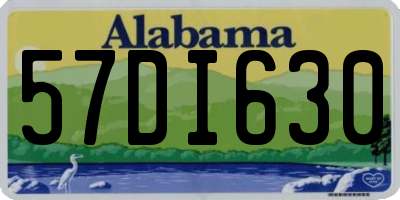 AL license plate 57DI630