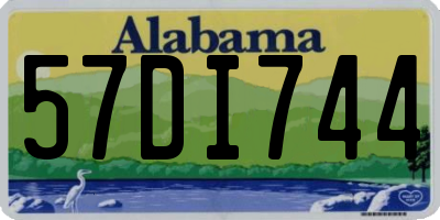 AL license plate 57DI744