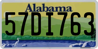 AL license plate 57DI763