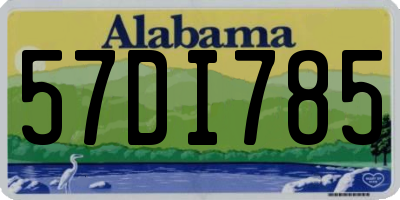 AL license plate 57DI785
