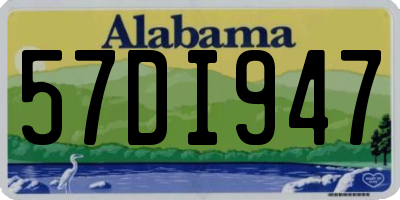 AL license plate 57DI947
