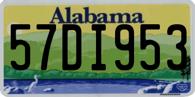AL license plate 57DI953
