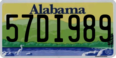 AL license plate 57DI989