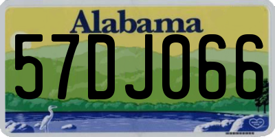 AL license plate 57DJ066
