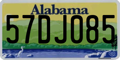 AL license plate 57DJ085