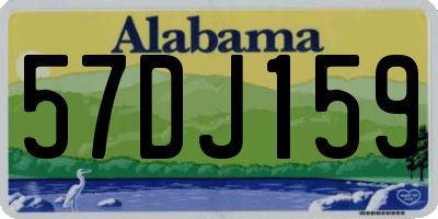 AL license plate 57DJ159