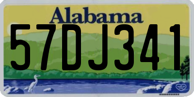 AL license plate 57DJ341