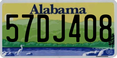 AL license plate 57DJ408