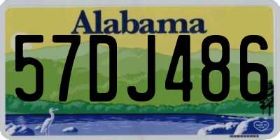 AL license plate 57DJ486
