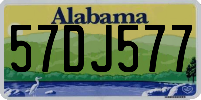 AL license plate 57DJ577