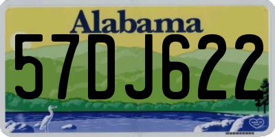 AL license plate 57DJ622