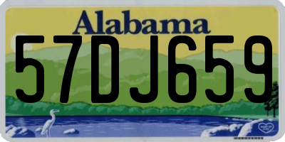 AL license plate 57DJ659