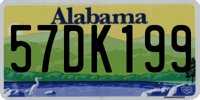 AL license plate 57DK199