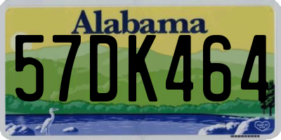 AL license plate 57DK464