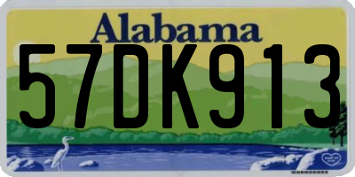 AL license plate 57DK913