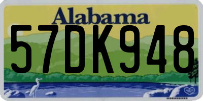 AL license plate 57DK948