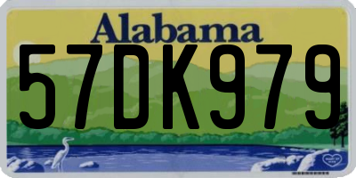 AL license plate 57DK979