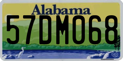 AL license plate 57DM068