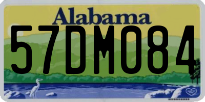 AL license plate 57DM084
