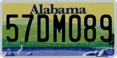 AL license plate 57DM089