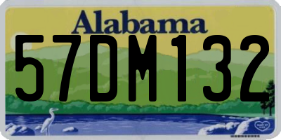 AL license plate 57DM132