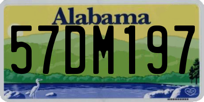 AL license plate 57DM197