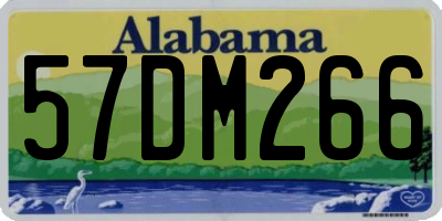 AL license plate 57DM266