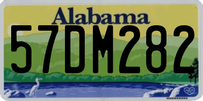 AL license plate 57DM282