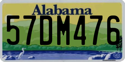 AL license plate 57DM476
