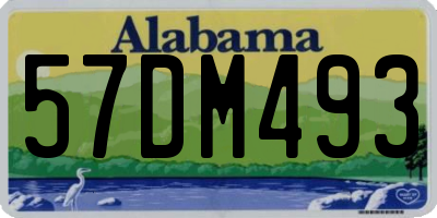 AL license plate 57DM493