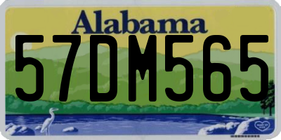 AL license plate 57DM565