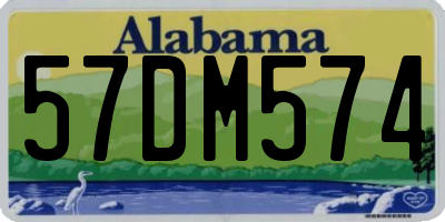 AL license plate 57DM574