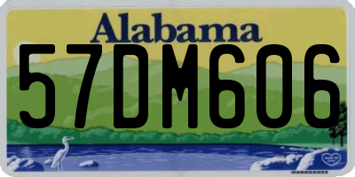 AL license plate 57DM606