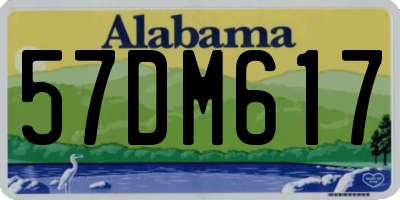 AL license plate 57DM617