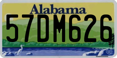 AL license plate 57DM626
