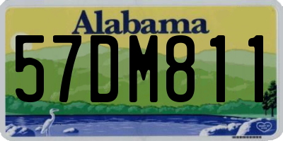AL license plate 57DM811