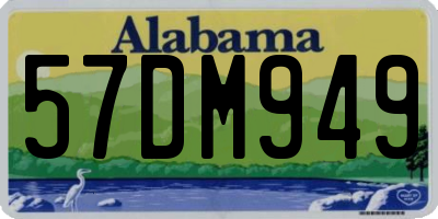 AL license plate 57DM949