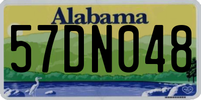 AL license plate 57DN048
